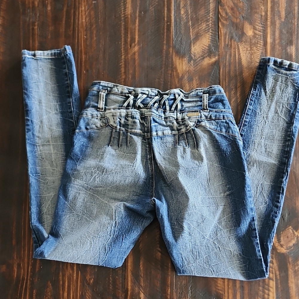 High Rise Blue Jeans - Picture 7 of 9